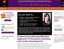 Tablet Screenshot of clearintentions.net